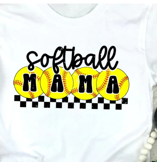 Softball Mama DTF print